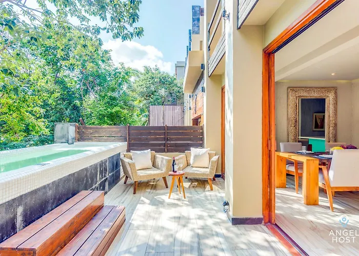 Luxurious Oasis Jacuzzi With Art Gallery And Pool Appartement Tulum
